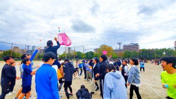 通信制高校　体育祭　玉入れ