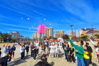 通信制　高校　体育祭　玉入れ