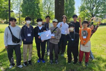 通信制高校　学校行事　スタンプラリー　新入生歓迎　集合写真　生徒会