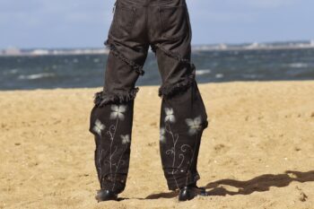 通信制高校 ファッション 販売 洋服 リメイク 自作 商品 海 デニム ジーンズ