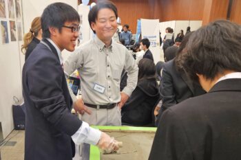 通信制高校 企業説明会 個別ブース 説明会 おしごとフェア 仕事体験 職業体験 左官 職人